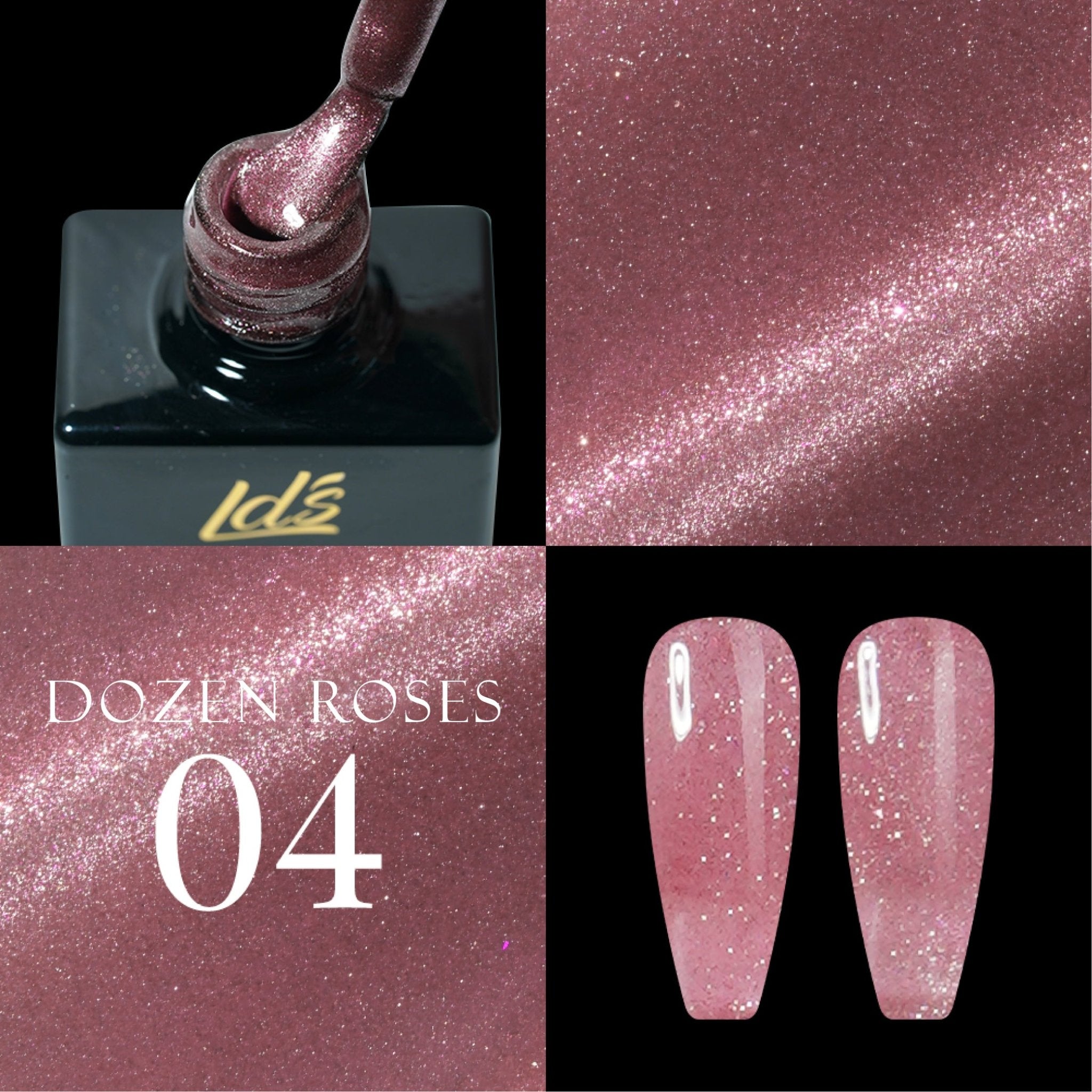 LDS DR04 - Gel Polish 0.5 oz - Dozen Roses Collection - DTK Nail Supply