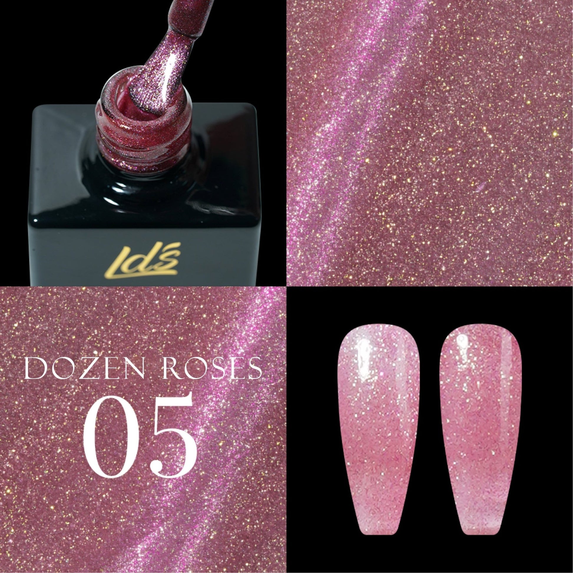 LDS DR05 - Gel Polish 0.5 oz - Dozen Roses Collection - DTK Nail Supply
