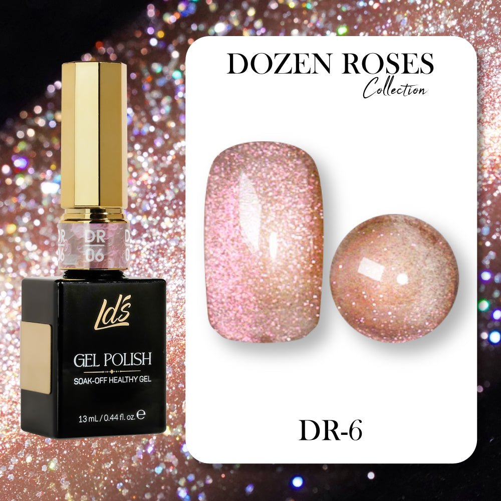 LDS DR06 - Gel Polish 0.5 oz - Dozen Roses Collection - DTK Nail Supply