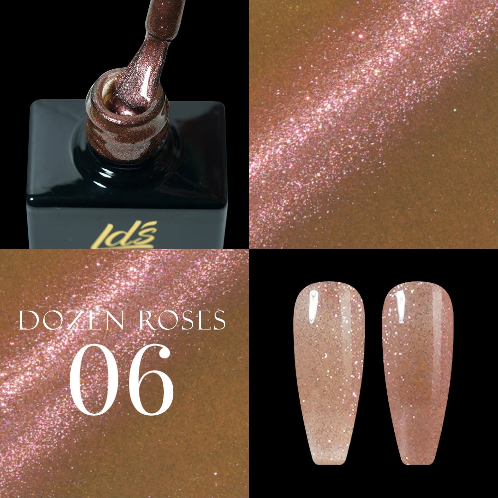 LDS DR06 - Gel Polish 0.5 oz - Dozen Roses Collection - DTK Nail Supply