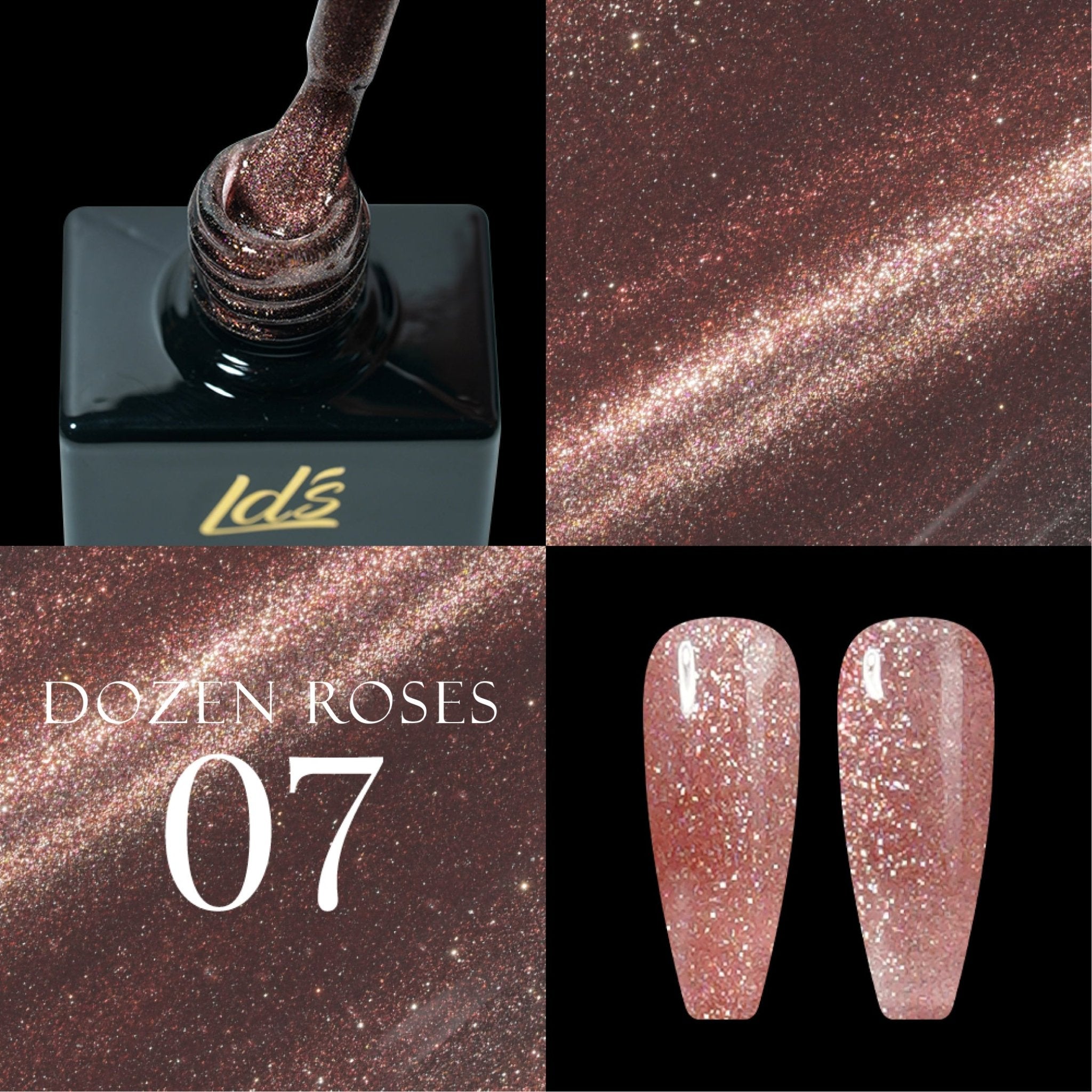 LDS DR07 - Gel Polish 0.5 oz - Dozen Roses Collection - DTK Nail Supply