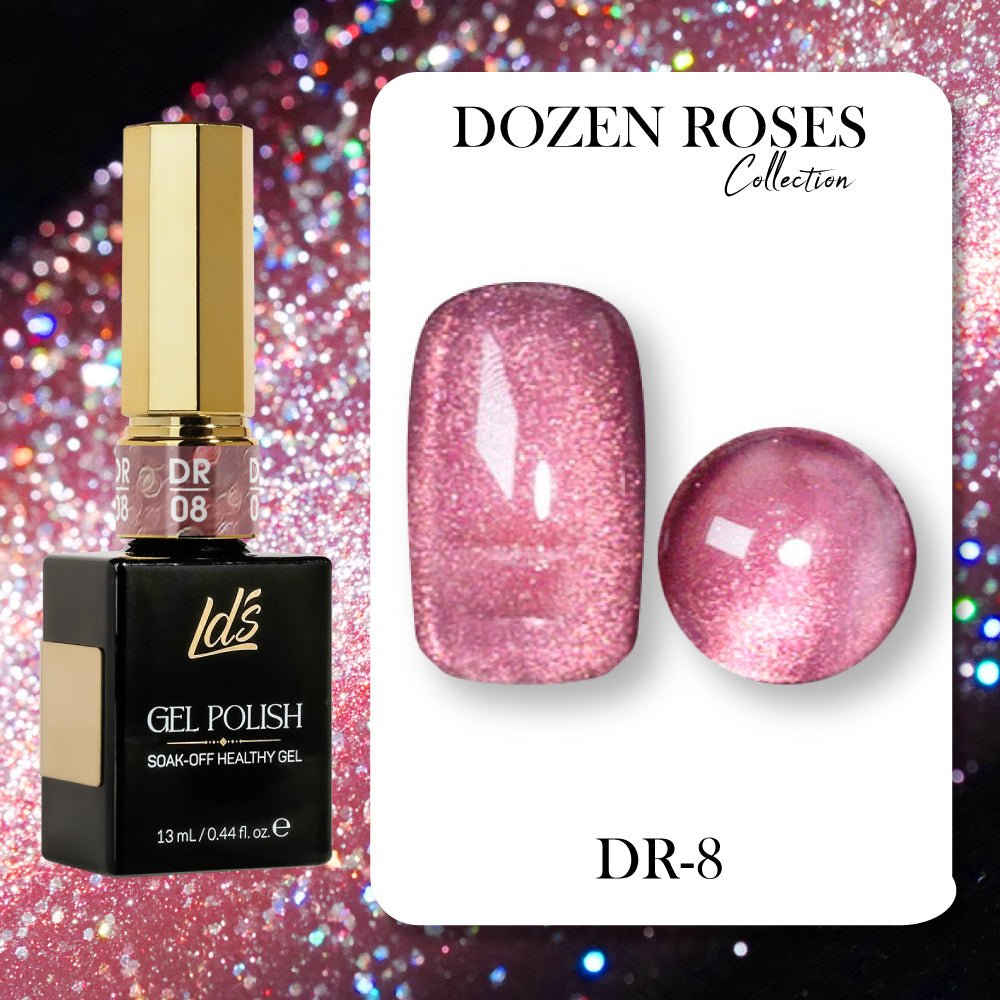 LDS DR08 - Gel Polish 0.5 oz - Dozen Roses Collection - DTK Nail Supply