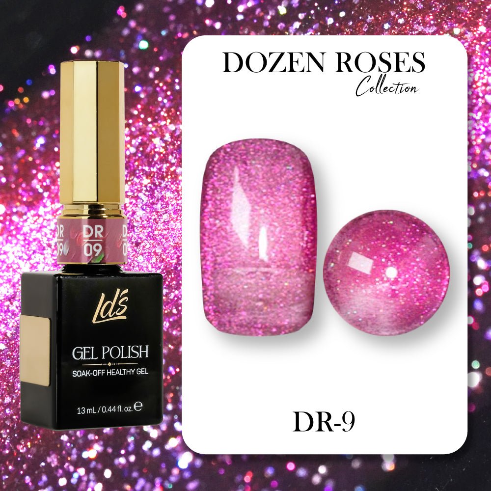 LDS DR09 - Gel Polish 0.5 oz - Dozen Roses Collection - DTK Nail Supply