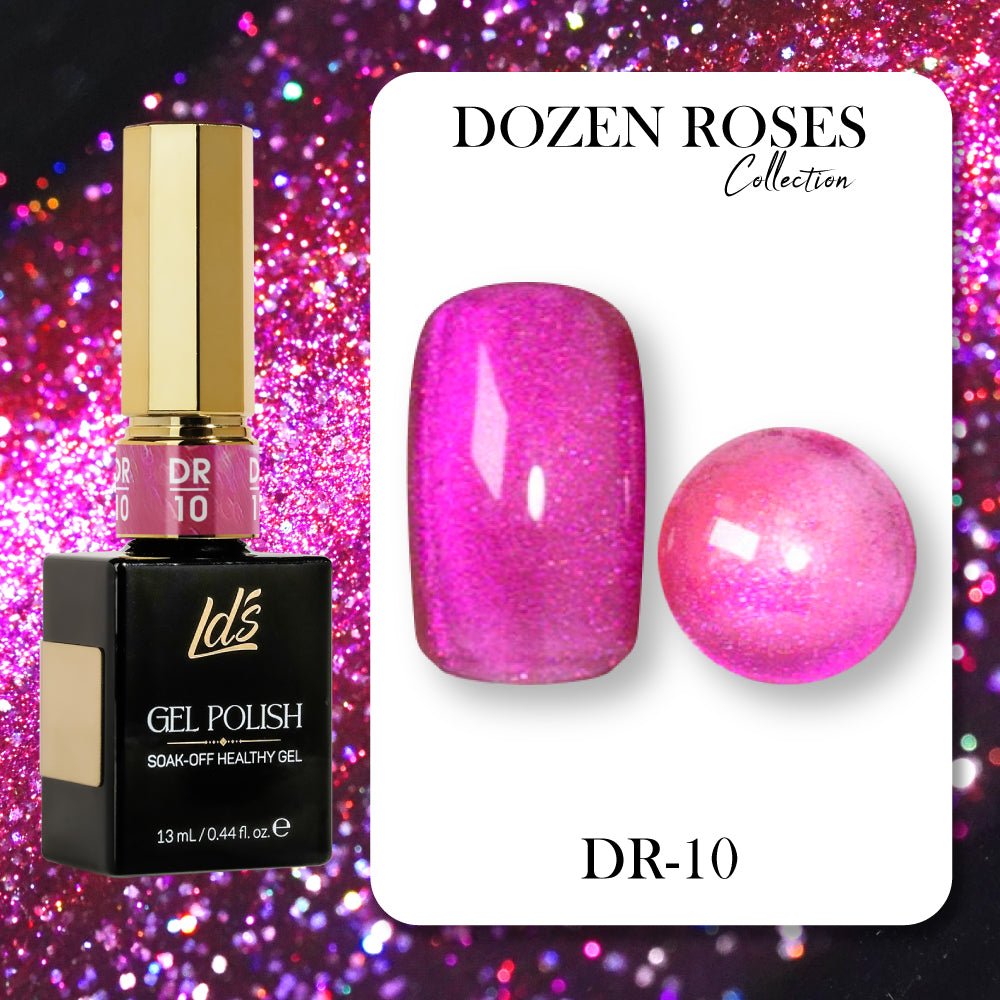 LDS DR10 - Gel Polish 0.5 oz - Dozen Roses Collection - DTK Nail Supply