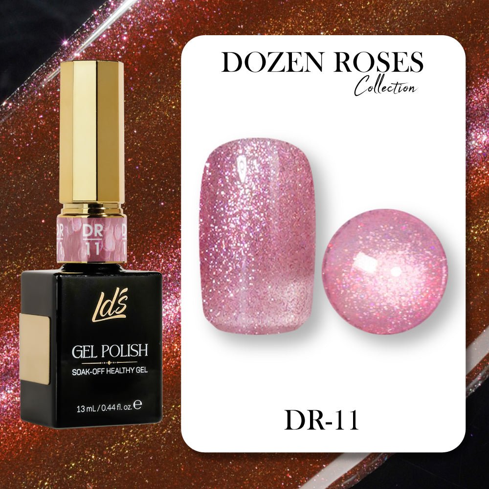 LDS DR11 - Gel Polish 0.5 oz - Dozen Roses Collection - DTK Nail Supply