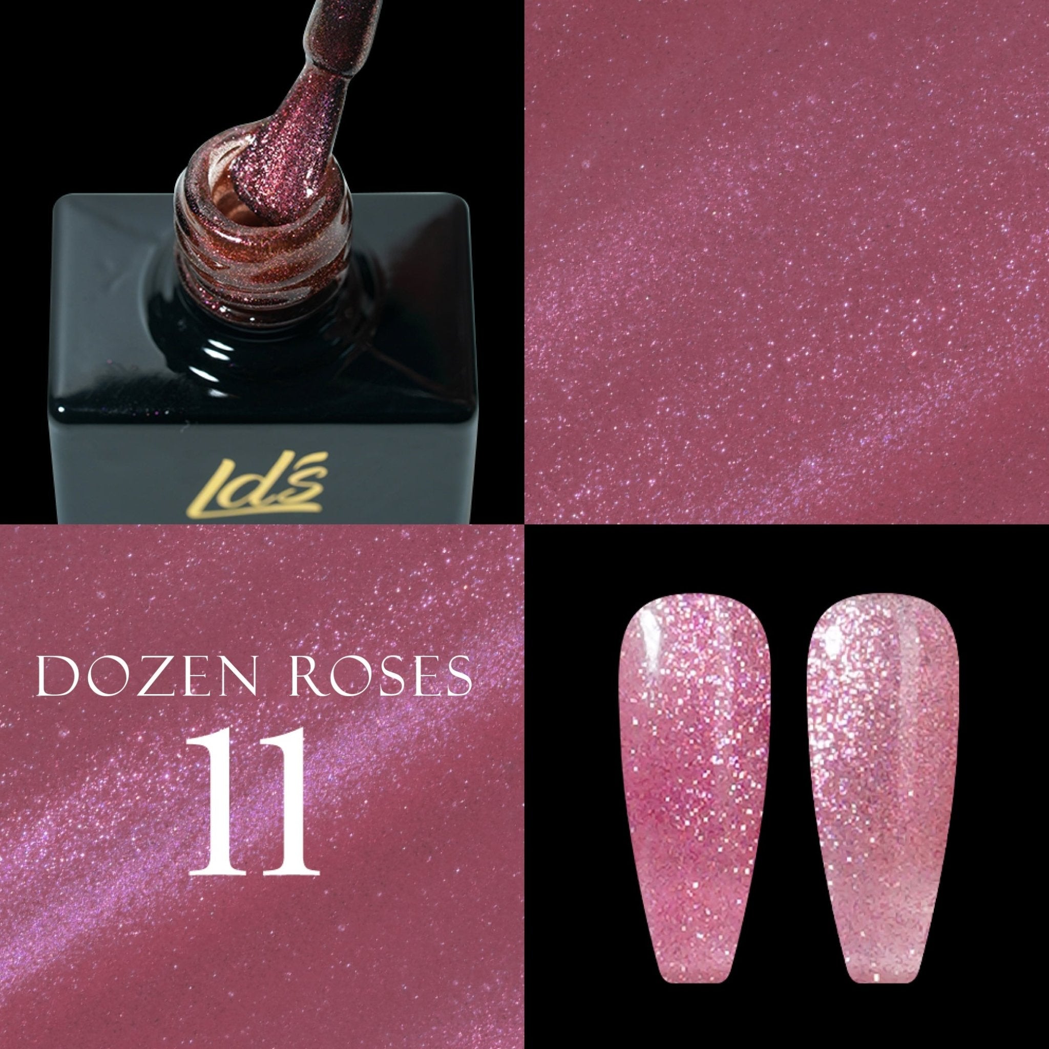 LDS DR11 - Gel Polish 0.5 oz - Dozen Roses Collection - DTK Nail Supply
