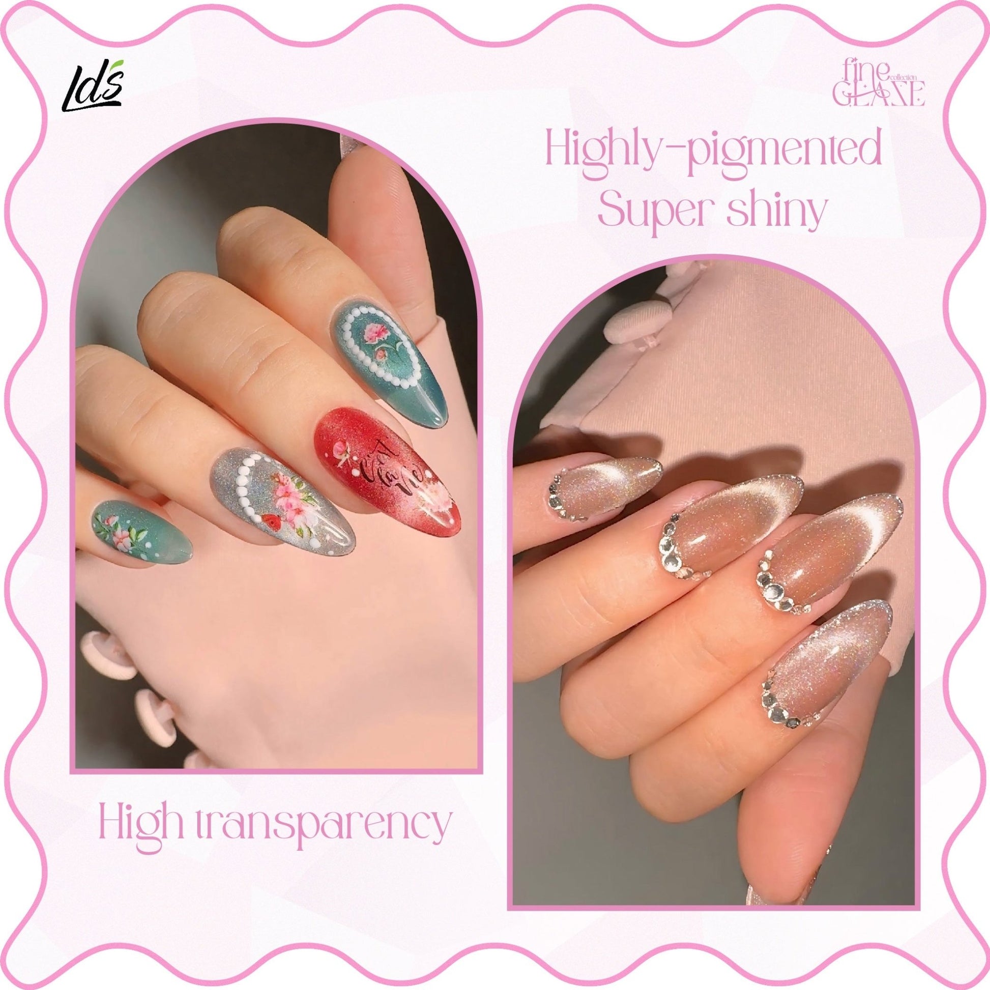 LDS FG03 - Fine Glaze Cat Eye Gel Collection - DTK Nail Supply