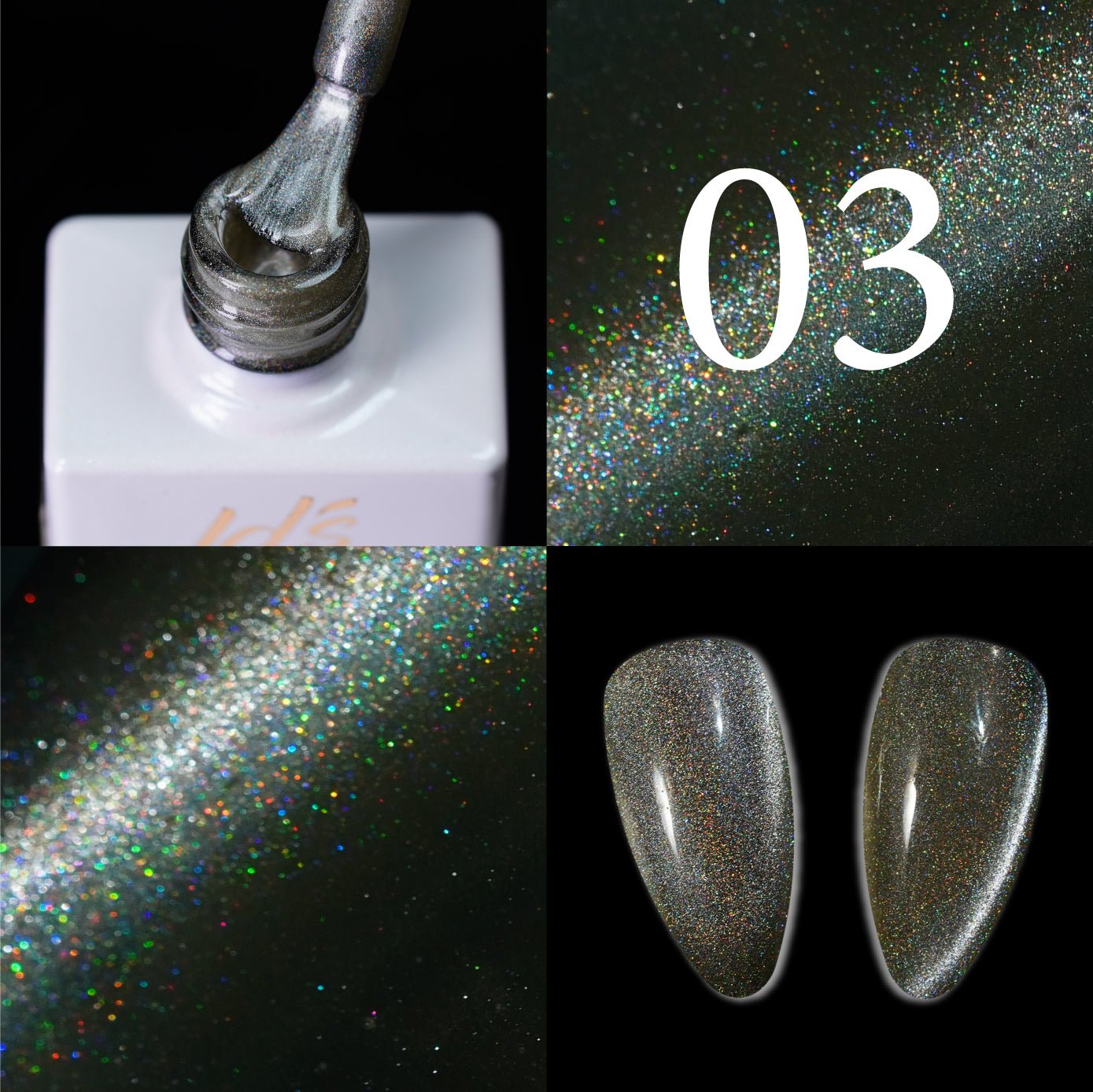 LDS FG03 - Fine Glaze Cat Eye Gel Collection - DTK Nail Supply