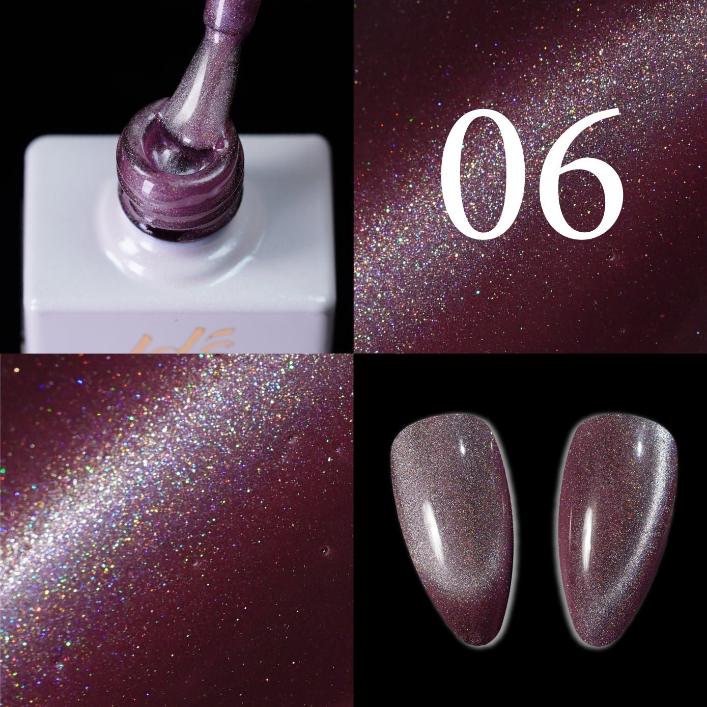 LDS FG06 - Fine Glaze Cat Eye Gel Collection - DTK Nail Supply