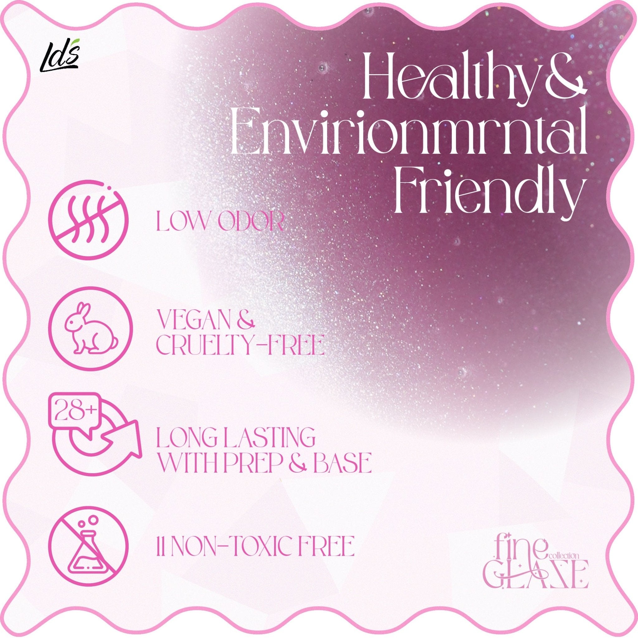 LDS FG06 - Fine Glaze Cat Eye Gel Collection - DTK Nail Supply