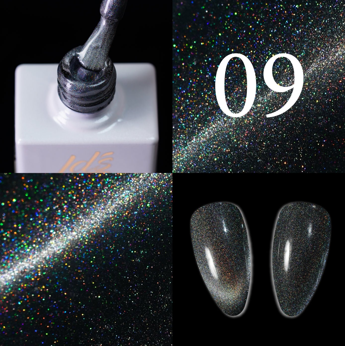 LDS FG09 - Fine Glaze Cat Eye Gel Collection - DTK Nail Supply