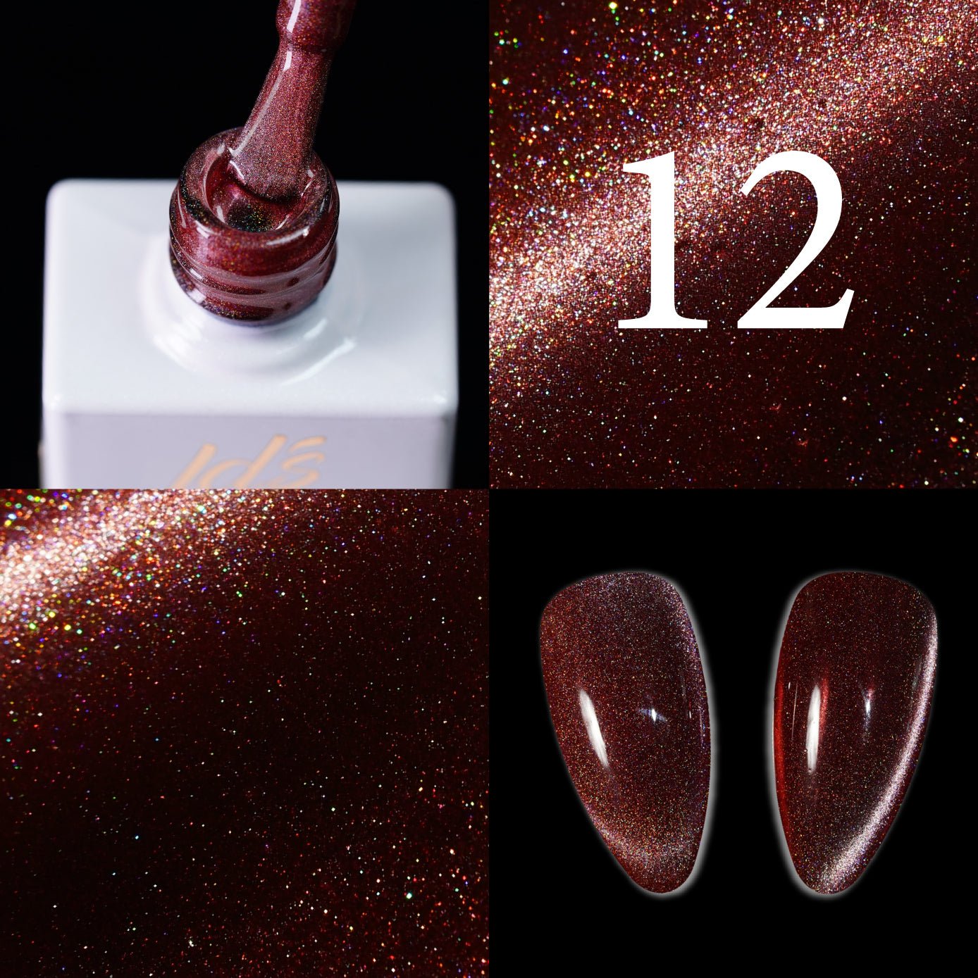 LDS FG12 - Fine Glaze Cat Eye Gel Collection - DTK Nail Supply