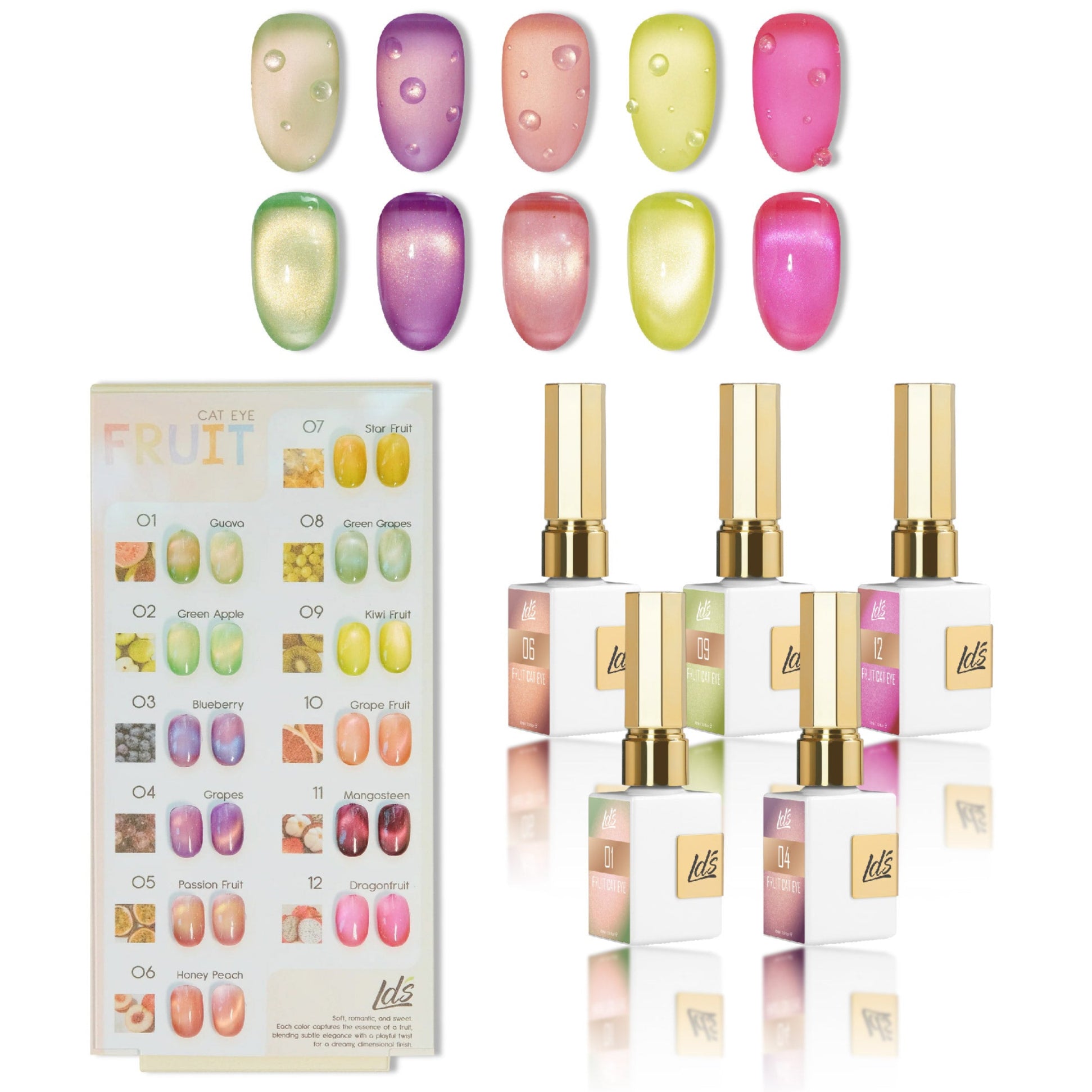 LDS Fruit Cat Eye Gel Polish - DTK Nail Supply