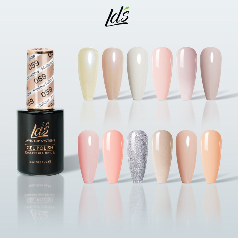 LDS Gel Color Set 1 (12 Colors) – Core Signature Nude Gel Polish Set for Nail Salons - DTK Nail Supply
