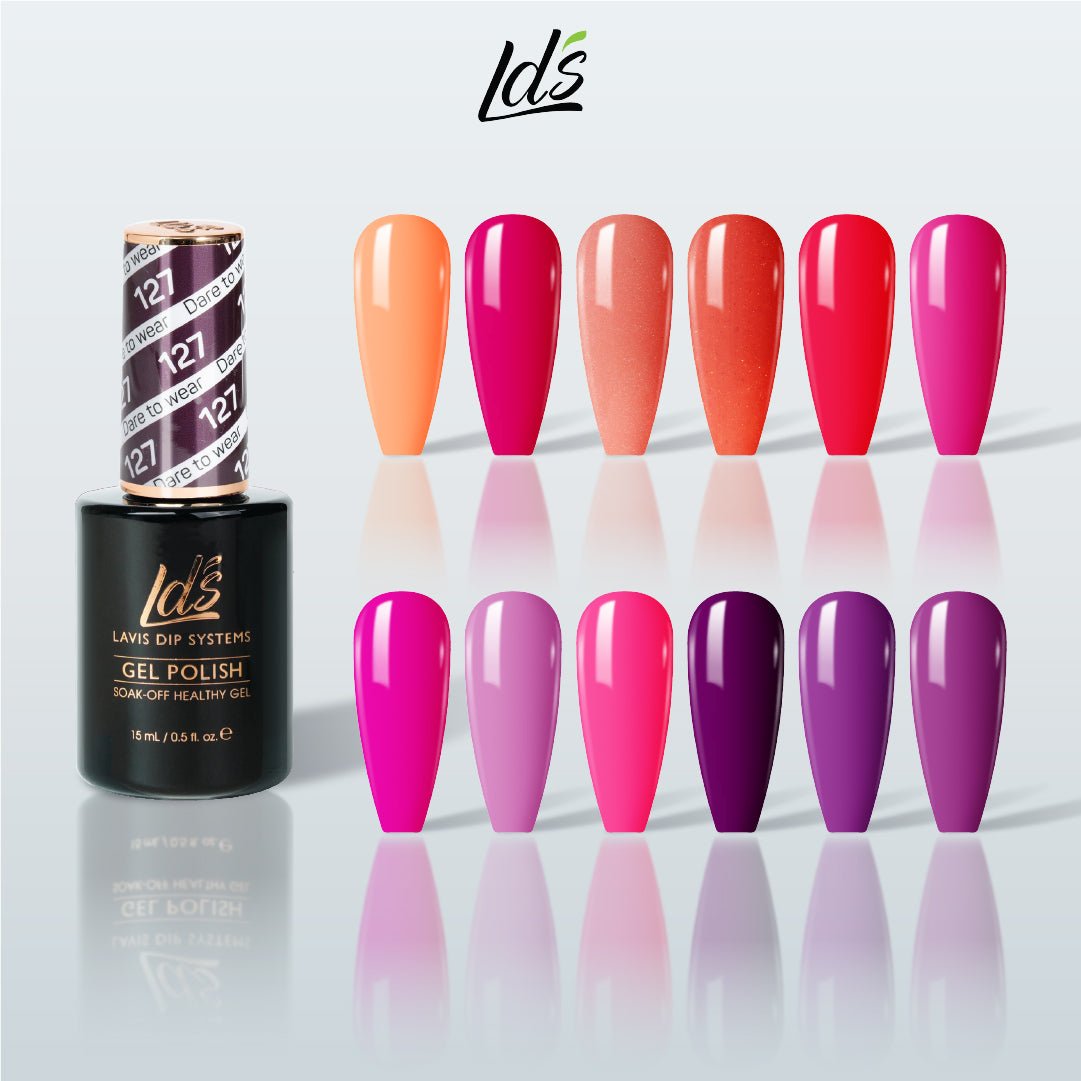 LDS Gel Color Set 10 (12 Colors) | Complete Nude & Everyday Salon Gel Collection - DTK Nail Supply