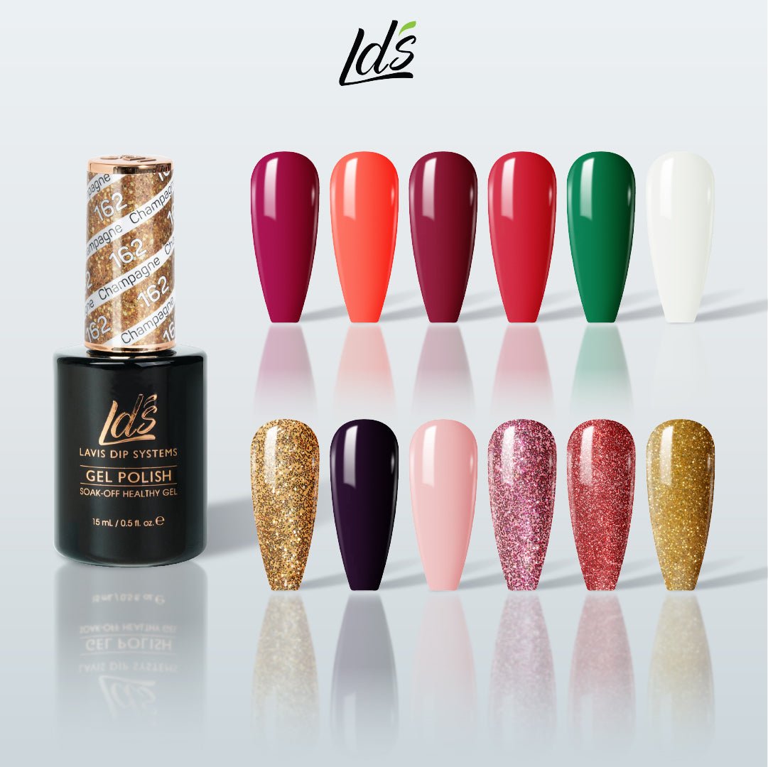 LDS Gel Color Set 2 (12 Colors) – Elegant & Chic Neutral Gel Polish Set for Nail Salons - DTK Nail Supply