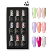 LDS Gel Color Set 3 (9 Colors) | Fresh & Youthful Gel Polish Collection - DTK Nail Supply