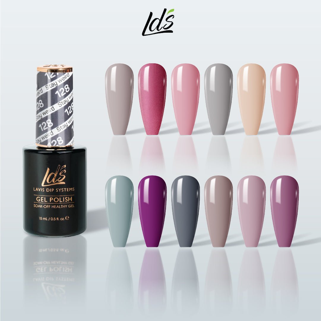 LDS Gel Color Set 5 (12 Colors) | Soft Feminine & Everyday Nude Gel Collection - DTK Nail Supply