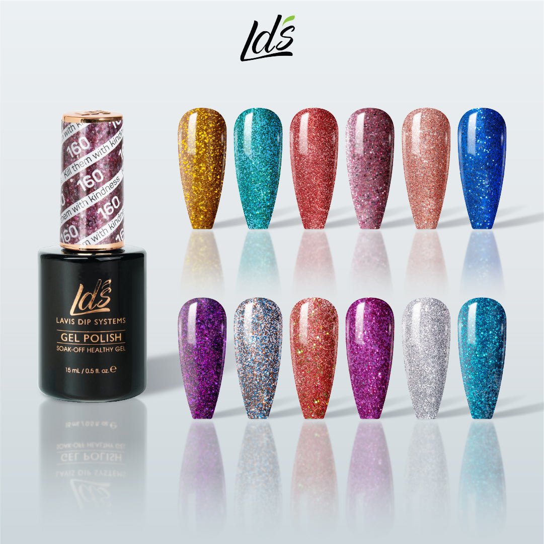 LDS Gel Color Set 8 (12 Colors) | Deep Luxury & Statement Gel Polish Collection - DTK Nail Supply