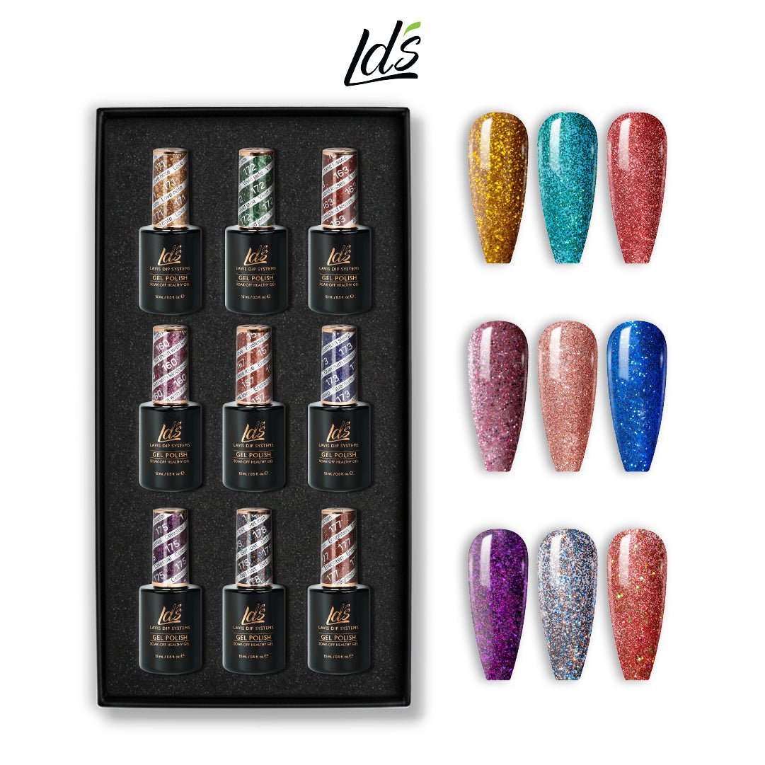 LDS Gel Color Set 8 (9 Colors) | Deep & Moody Gel Polish Collection - DTK Nail Supply