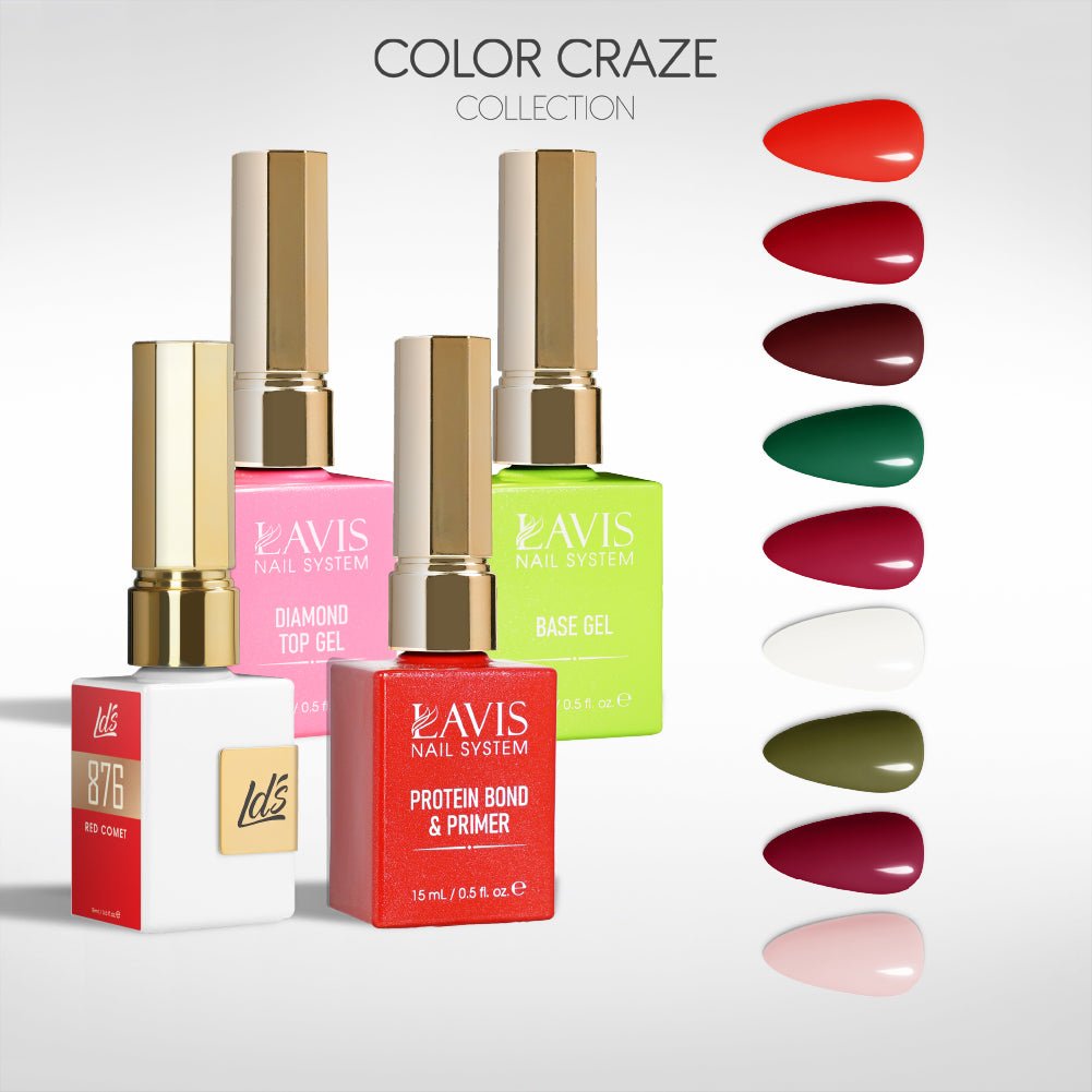 LDS Gel Kit 9 - 1 - Winter Celebration Collection + Base & Top - DTK Nail Supply