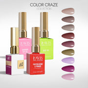 LDS Gel Kit 9 - 7 - Winter Mauve Mix Collection + Base & Top - DTK Nail Supply