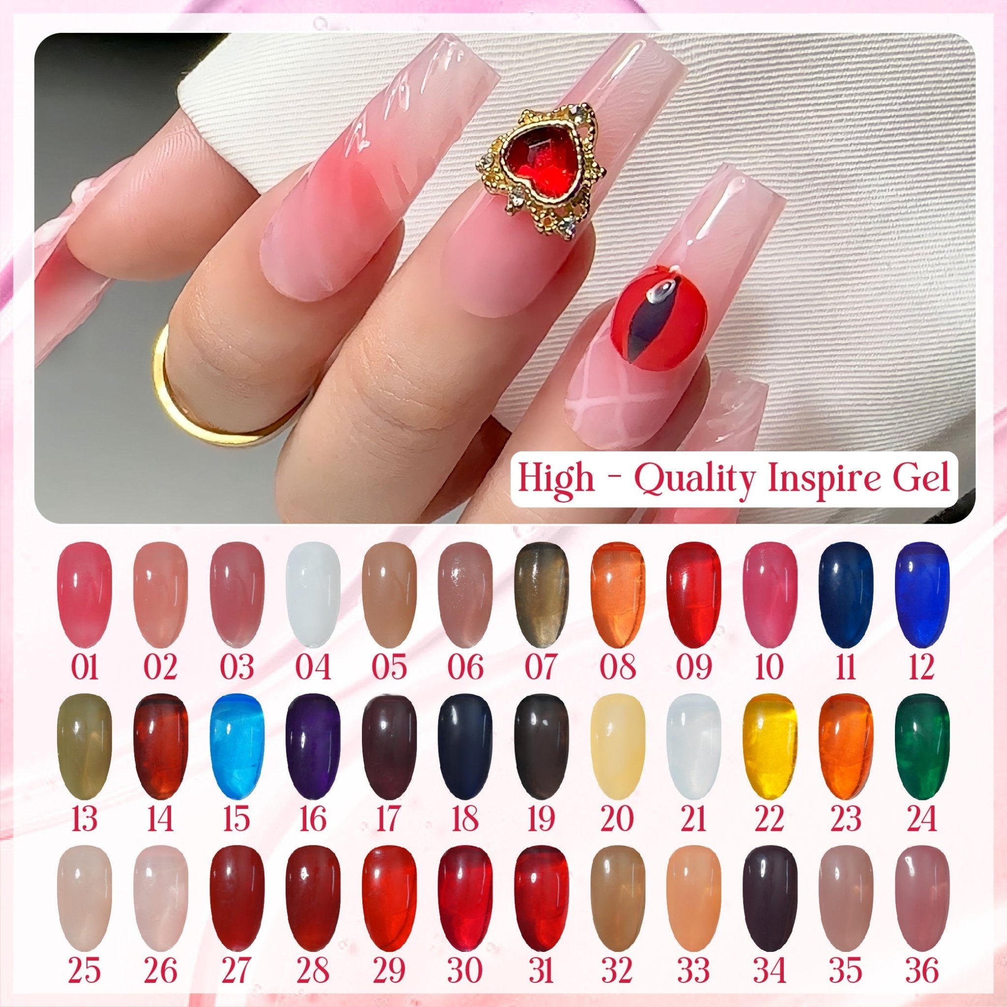 LDS Gel Polish JG - 01 - Jelly Gel Collection - DTK Nail Supply