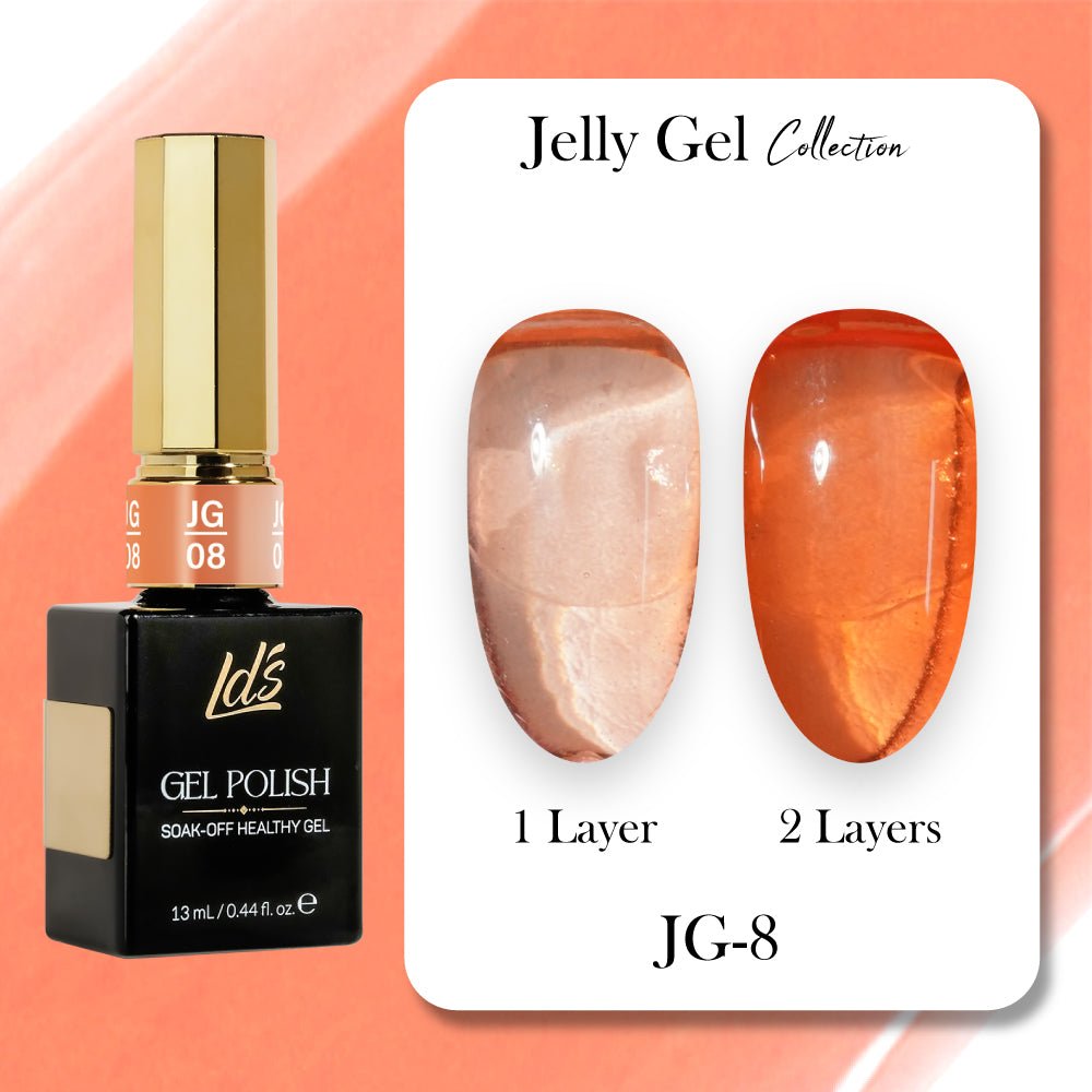 LDS Gel Polish JG - 08 - Jelly Gel Collection - DTK Nail Supply