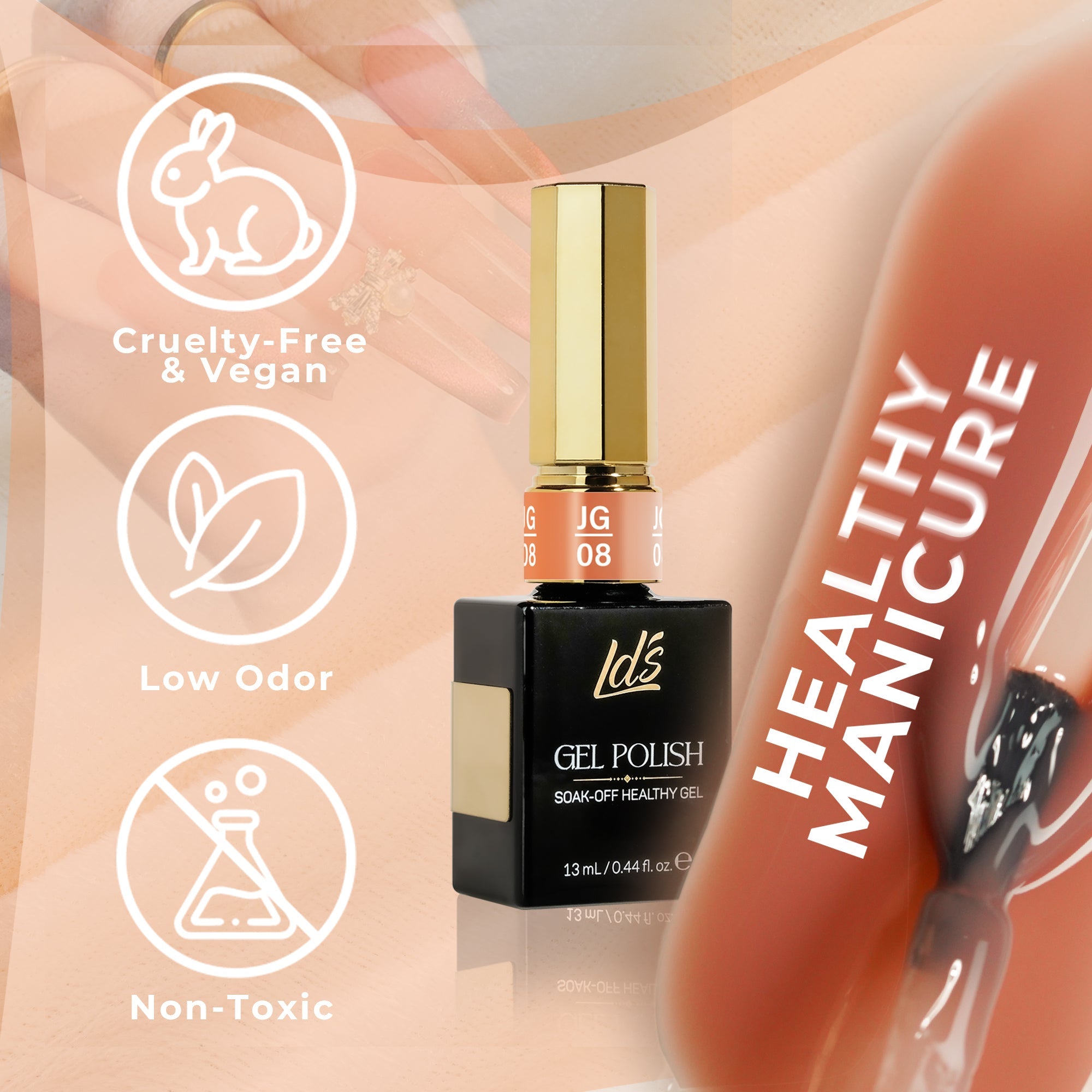 LDS Gel Polish JG - 13 - Jelly Gel Collection - DTK Nail Supply