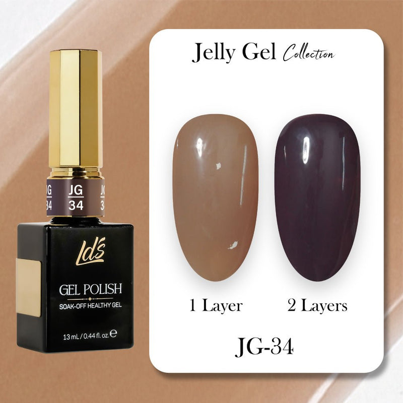LDS Gel Polish JG - 34 - Jelly Gel Collection - DTK Nail Supply