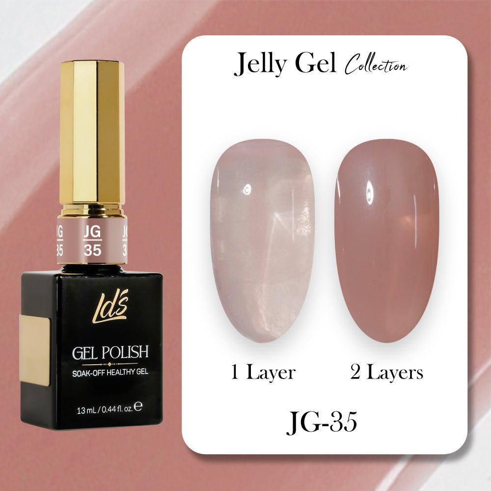 LDS Gel Polish JG - 35 - Jelly Gel Collection - DTK Nail Supply