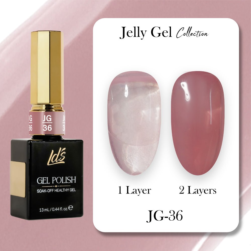 LDS Gel Polish JG - 36 - Jelly Gel Collection - DTK Nail Supply