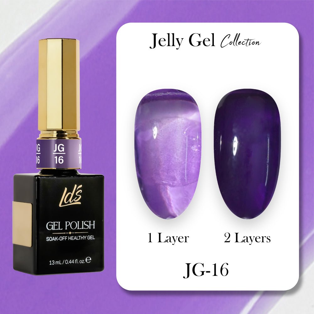 LDS Gel Polish JG Set 36 Colors - Jelly Gel Collection - DTK Nail Supply