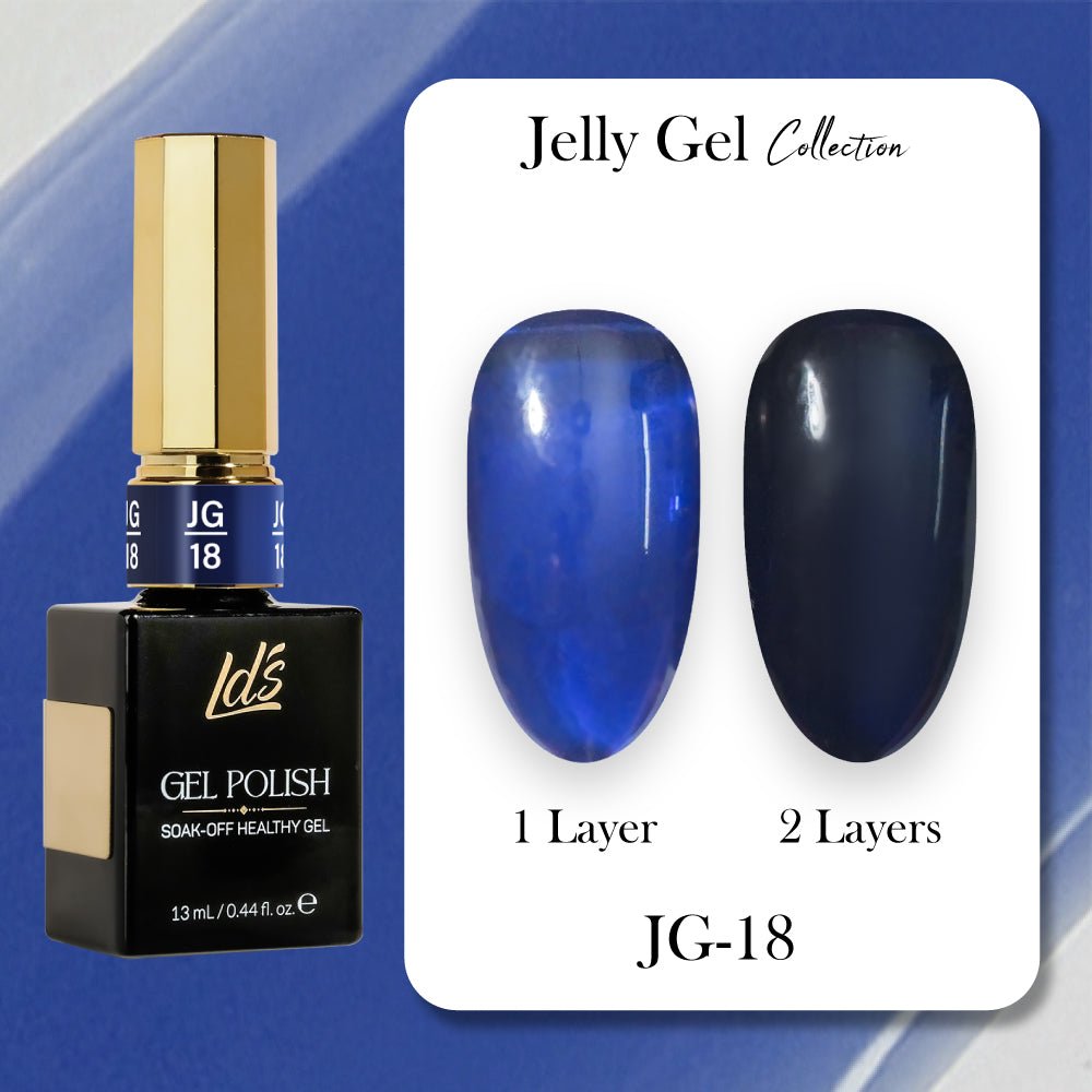 LDS Gel Polish JG Set 36 Colors - Jelly Gel Collection - DTK Nail Supply