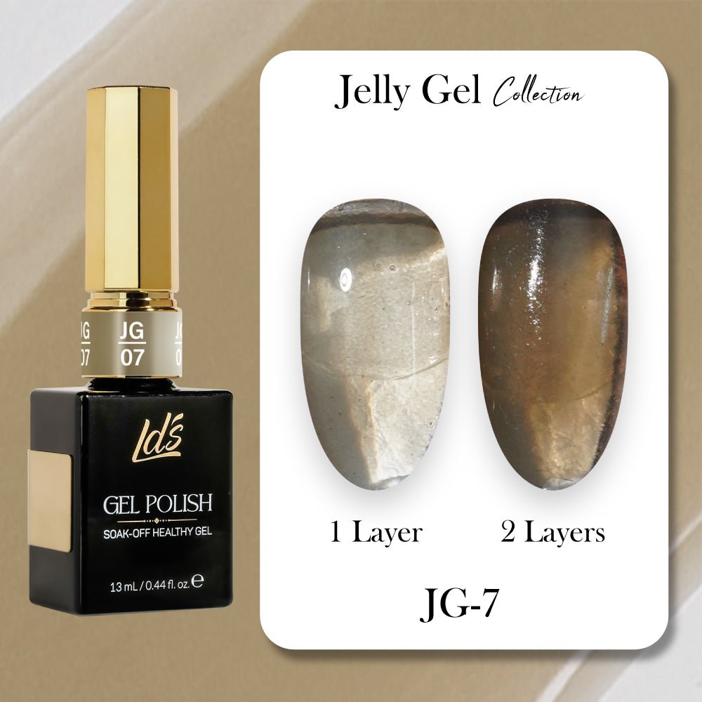 LDS Gel Polish JG Set 36 Colors - Jelly Gel Collection - DTK Nail Supply
