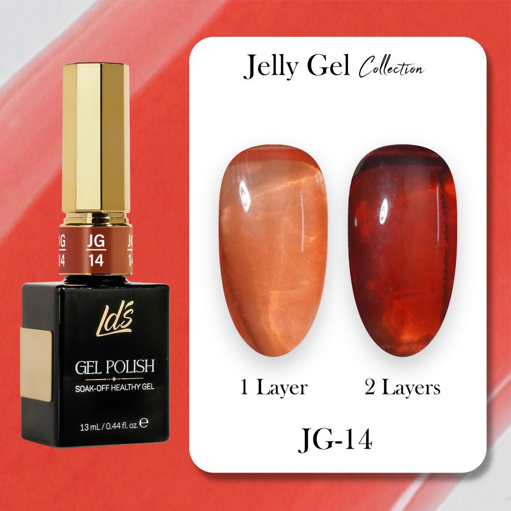 LDS Gel Polish JG Set 36 Colors - Jelly Gel Collection - DTK Nail Supply