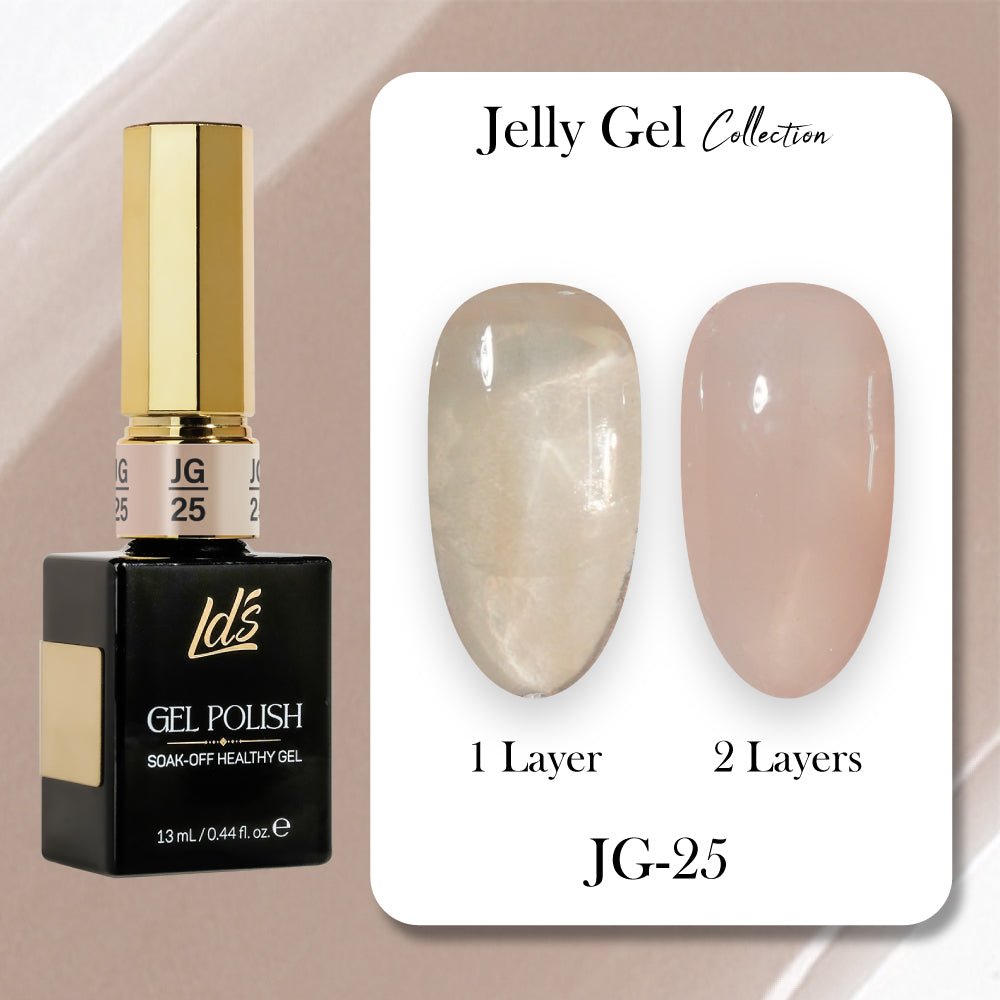 LDS Gel Polish JG Set 36 Colors - Jelly Gel Collection - DTK Nail Supply
