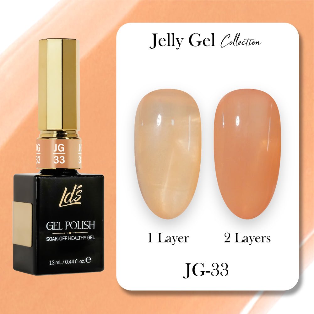 LDS Gel Polish JG Set 36 Colors - Jelly Gel Collection - DTK Nail Supply