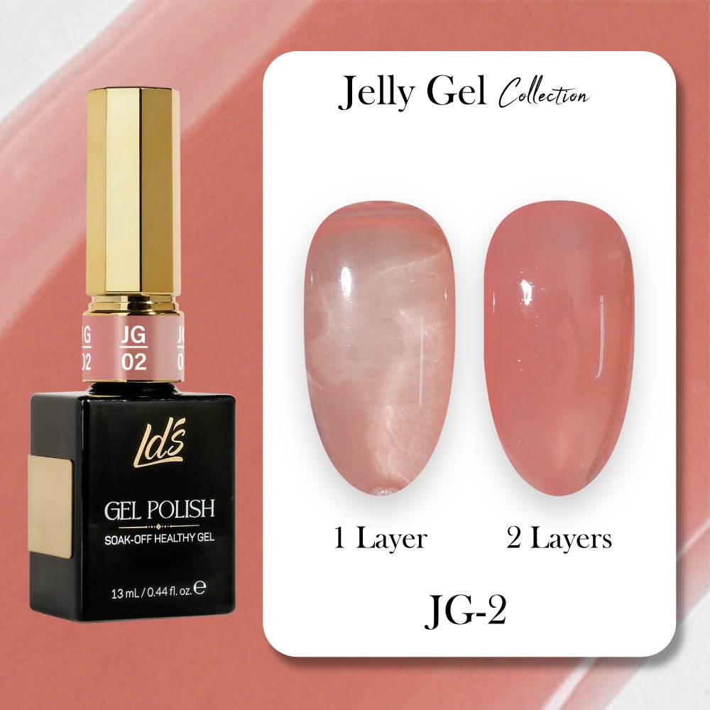 LDS Gel Polish JG Set 36 Colors - Jelly Gel Collection - DTK Nail Supply