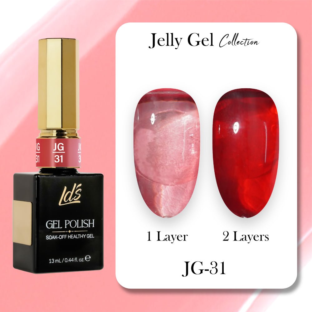 LDS Gel Polish JG Set 36 Colors - Jelly Gel Collection - DTK Nail Supply