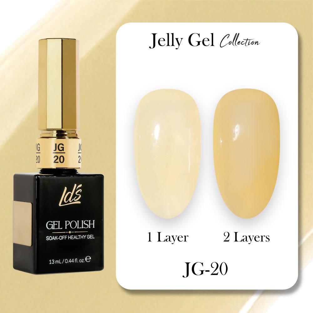 LDS Gel Polish JG Set 36 Colors - Jelly Gel Collection - DTK Nail Supply