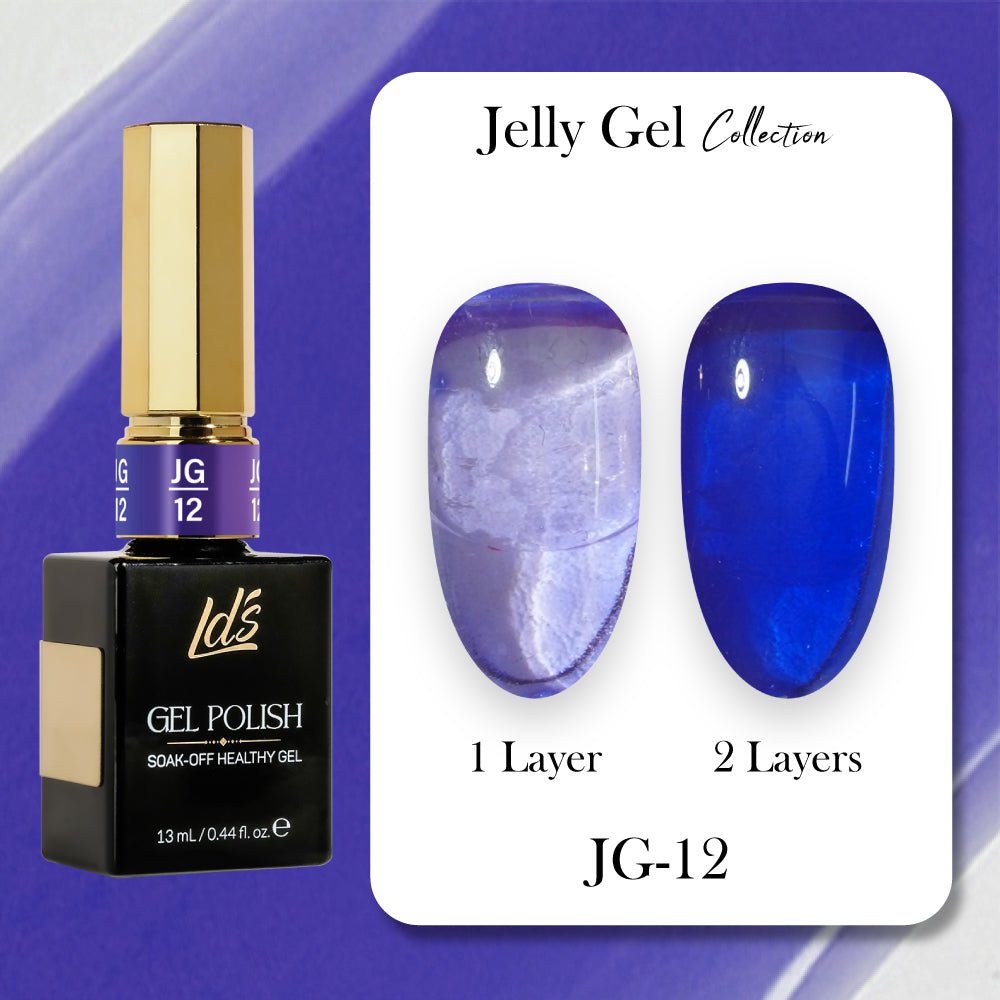 LDS Gel Polish JG Set 36 Colors - Jelly Gel Collection - DTK Nail Supply