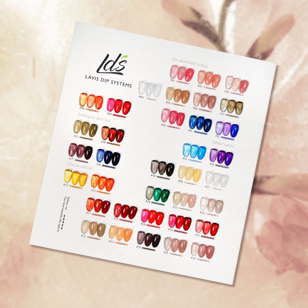 LDS Gel Polish JG Set 36 Colors - Jelly Gel Collection - DTK Nail Supply