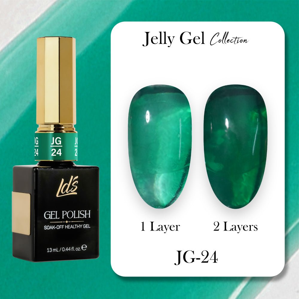 LDS Gel Polish JG Set 36 Colors - Jelly Gel Collection - DTK Nail Supply