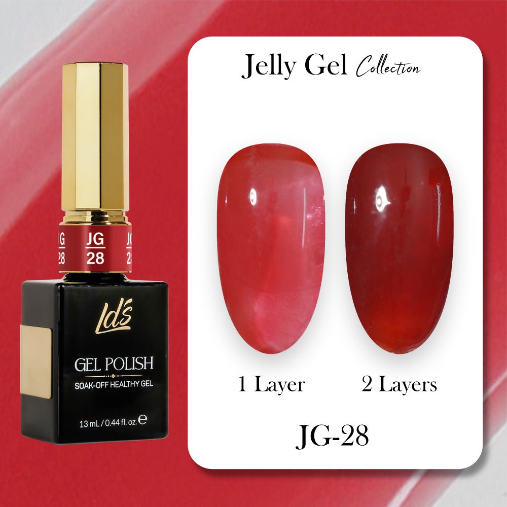 LDS Gel Polish JG Set 36 Colors - Jelly Gel Collection - DTK Nail Supply