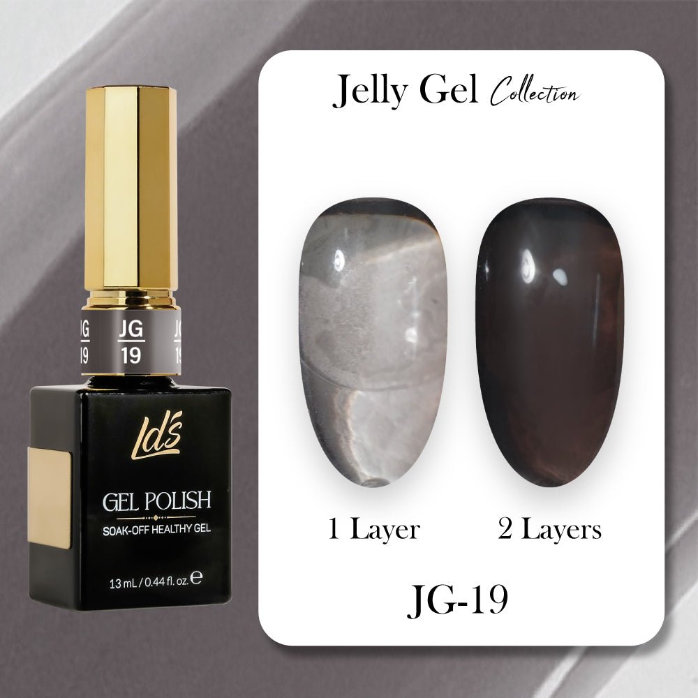 LDS Gel Polish JG Set 36 Colors - Jelly Gel Collection - DTK Nail Supply