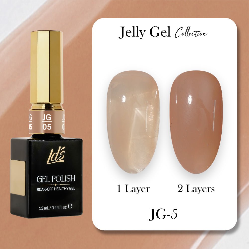 LDS Gel Polish JG Set 36 Colors - Jelly Gel Collection - DTK Nail Supply