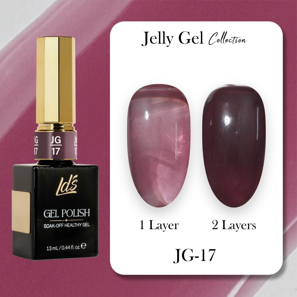 LDS Gel Polish JG Set 36 Colors - Jelly Gel Collection - DTK Nail Supply