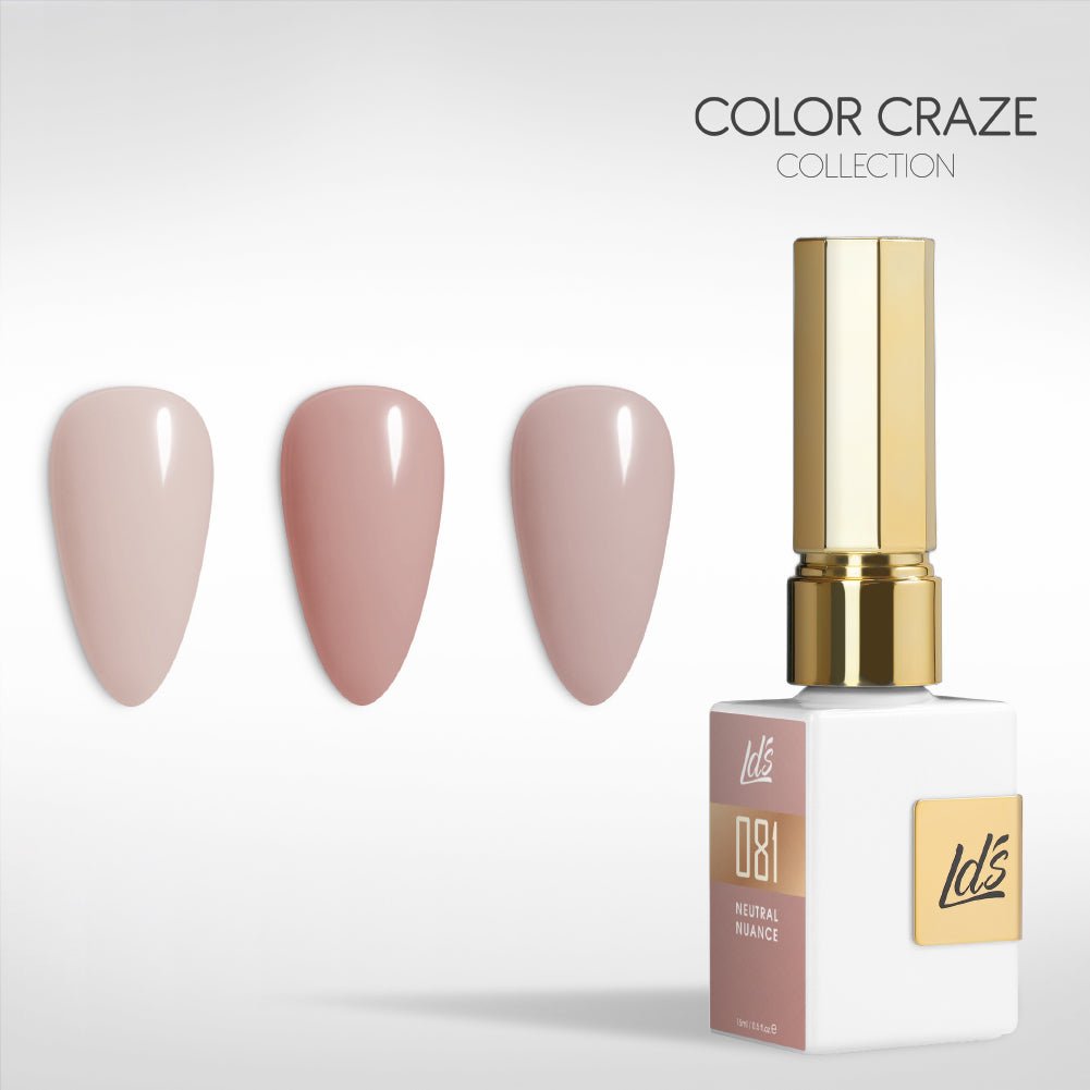 LDS Gel Set 3 - 10 - Nude Neutral Box - 059, 081, 068 - DTK Nail Supply