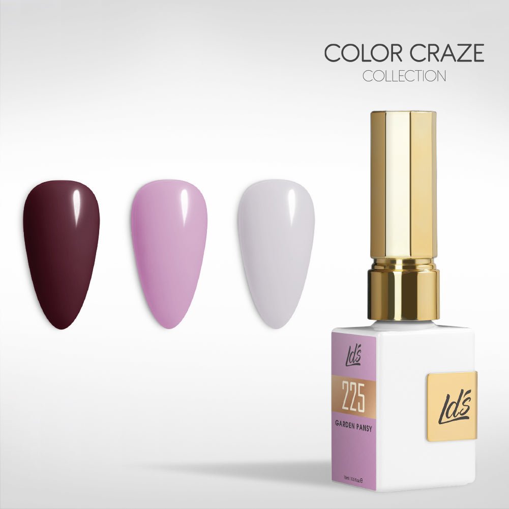 LDS Gel Set 3 - 13 - Wineberry Lilac Set - 764, 225, 414 - DTK Nail Supply